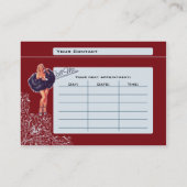 Visitenkarte mollig - PinUp Terminkarte (Rückseite)