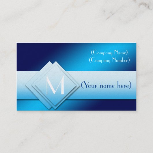 Visitenkarte/Monogramm Terminkarte (Vorderseite)