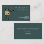 Visitenkarte Musiklehrer (Vorne/Hinten)