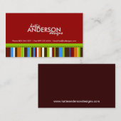 Visitenkarte - mutige Streifen (Vorne/Hinten)