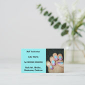 Visitenkarte - Nagel-Techniker (Stehend Vorderseite)