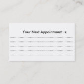 Visitenkarte-Nagel-Techniker Terminkarte (Rückseite)