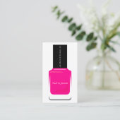 Visitenkarte - Nagellack-Pink (Stehend Vorderseite)