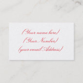 Visitenkarte/Nageltechniker Visitenkarte (Rückseite)
