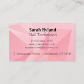 Visitenkarte Nail Art (Rückseite)