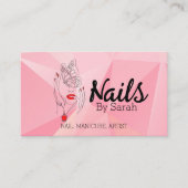 Visitenkarte Nail Art (Vorderseite)