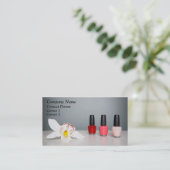 Visitenkarte Nail Polnisch & Orchid (Stehend Vorderseite)