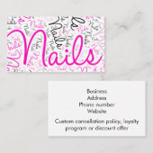 Visitenkarte Nail Tech (Vorne/Hinten)