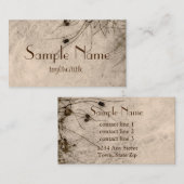Visitenkarte Natur in Sepia (Vorne/Hinten)