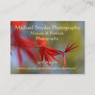 Visitenkarte, Natur und Portrait Visitenkarte