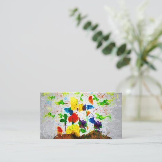 Visitenkarte "Nature Fantasy Trees" (Stehend Vorderseite)