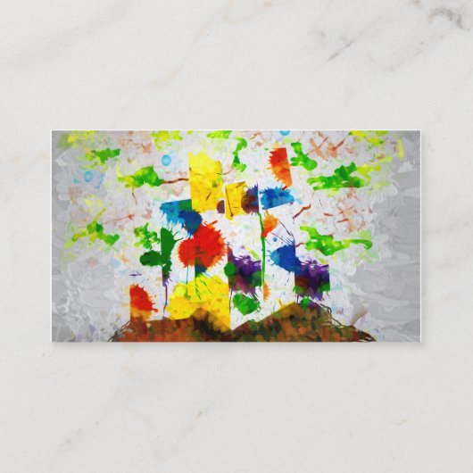 Visitenkarte "Nature Fantasy Trees" (Rückseite)