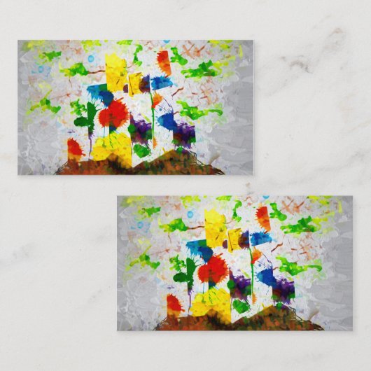 Visitenkarte "Nature Fantasy Trees" (Vorne/Hinten)