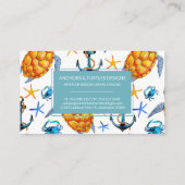 Visitenkarte Nautic Anchors & Turtles (Rückseite)