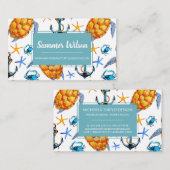 Visitenkarte Nautic Anchors & Turtles (Vorne/Hinten)