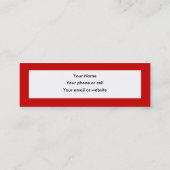 Visitenkarte oder Lesezeichen (Rückseite)