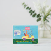 Visitenkarte ohne eine Stich-Galerie (Stehend Vorderseite)