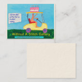 Visitenkarte ohne eine Stich-Galerie (Vorne/Hinten)