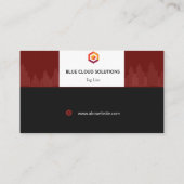 Visitenkarte online telefonnummerkarte (Rückseite)