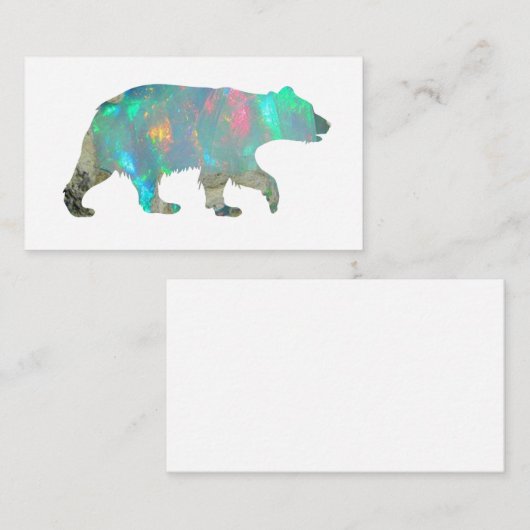 VISITENKARTE - Opalbär (Vorne/Hinten)