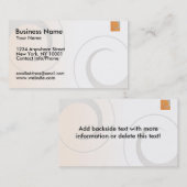 Visitenkarte-Orangen-Logo Visitenkarte (Vorne/Hinten)