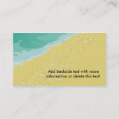 Visitenkarte-Ozean-Strand Visitenkarte (Rückseite)