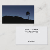 VISITENKARTE Palm Springs in den Schatten (Vorne/Hinten)