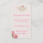 Visitenkarte Paris Brocante (Rückseite)