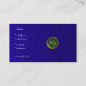 Visitenkarte Peacock Eye Jewel Deep Blue Velvet (Rückseite)