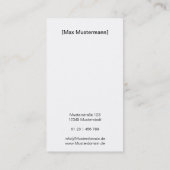 Visitenkarte "Photography" (Rückseite)