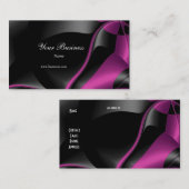 Visitenkarte Pink Abstrakt Schwarz (Vorne/Hinten)