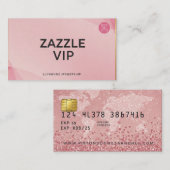 Visitenkarte Pink Custom Vip (Vorne/Hinten)