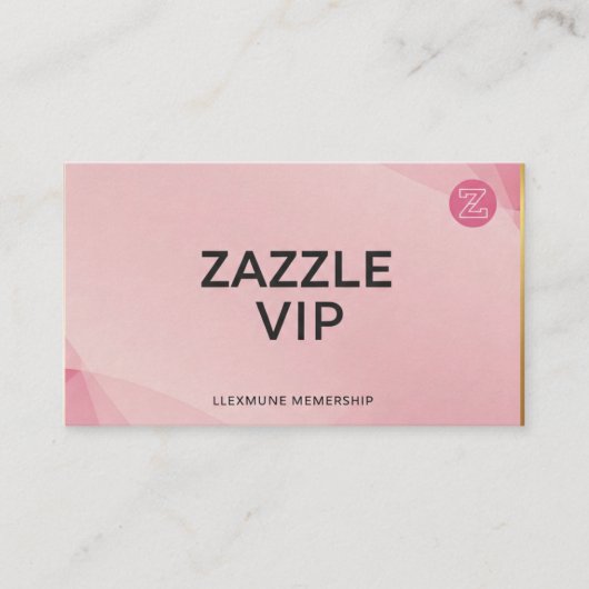 Visitenkarte Pink Custom Vip (Vorderseite)