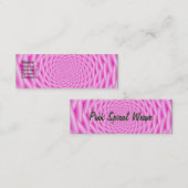 Visitenkarte Pink Spirale Weave (Vorne/Hinten)