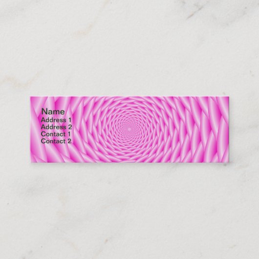 Visitenkarte Pink Spirale Weave (Vorderseite)