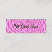 Visitenkarte Pink Spirale Weave (Rückseite)