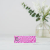 Visitenkarte Pink Spirale Weave (Stehend Vorderseite)