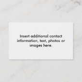 Visitenkarte - Pop Art Hot Dog mit Chips und einem (Rückseite)