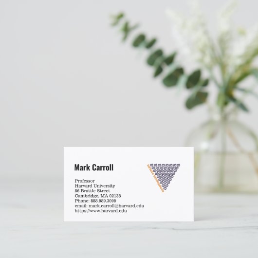 Visitenkarte-Professor Visitenkarte (Stehend Vorderseite)