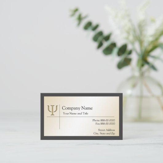 Visitenkarte Psychologe (Stehend Vorderseite)