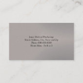 Visitenkarte Psychologe (Rückseite)