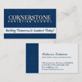 Visitenkarte Rebecca Johnsons (Vorne/Hinten)