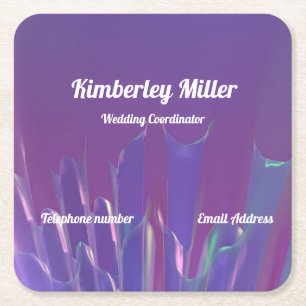 Visitenkarte Rechteckiger Pappuntersetzer