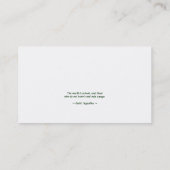 Visitenkarte: Reise Visitenkarte (Rückseite)