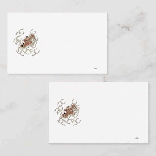 Visitenkarte: Rennen ist eingeschaltet Visitenkarte (Vorne/Hinten)