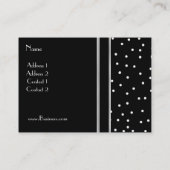 Visitenkarte Retro Fashion Vintag (Rückseite)