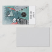 Visitenkarte-Retro Mitte- des Visitenkarte (Vorne/Hinten)