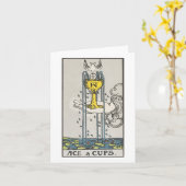 Visitenkarte - Rider Waite Smith Tarot Karte (Gelbe Blume)