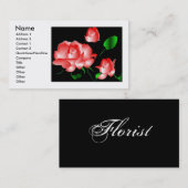 Visitenkarte "Rosa Florist II" (Vorne/Hinten)