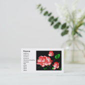 Visitenkarte "Rosa Florist II" (Stehend Vorderseite)